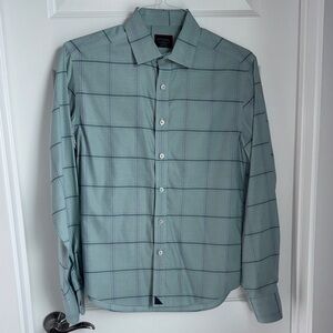 UNTUCKit Men's Slim Fit Green Plaid Button Down Shirt